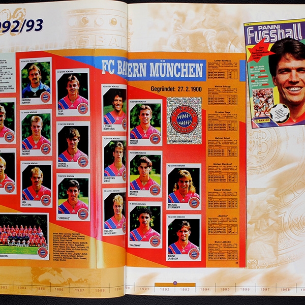 100 Jahre Bayern München Panini Broschüre 1999