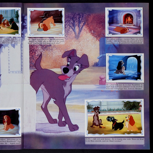 Susi und Strolch Panini Sticker Album komplett