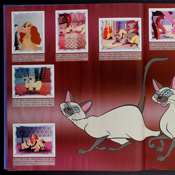 Susi und Strolch Panini Sticker Album komplett