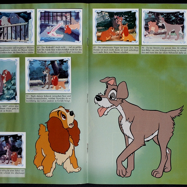 Susi und Strolch Panini Sticker Album komplett