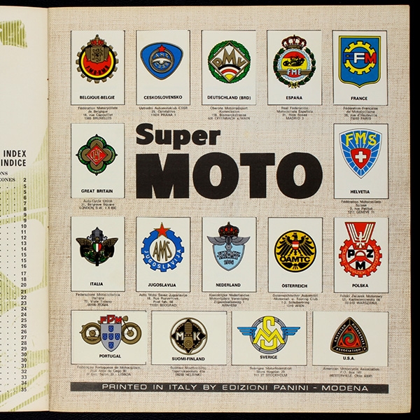 Super Moto Panini Sticker Album komplett