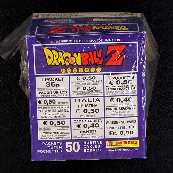 Dragon Ball Z 1989 Panini Box mit 50 Sticker Tüten