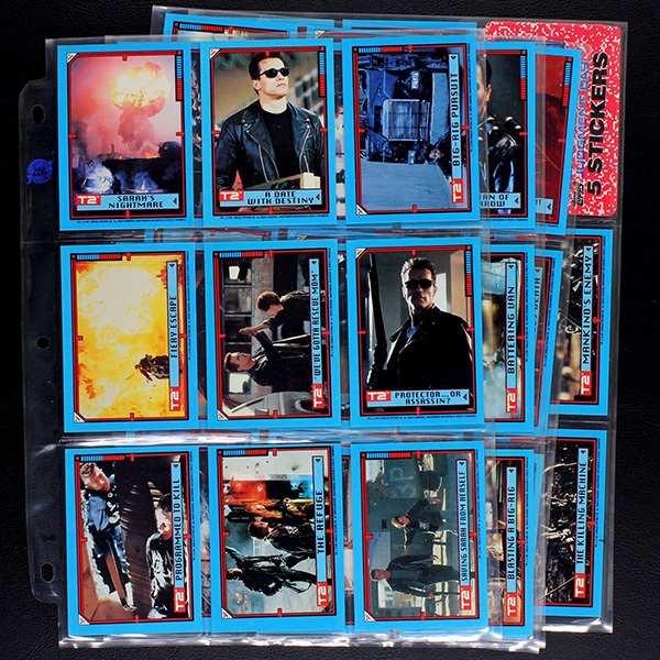 Terminator 2 Topps 1991 Trading Cards komplett