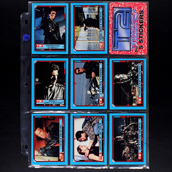 Terminator 2 Topps 1991 Trading Cards komplett