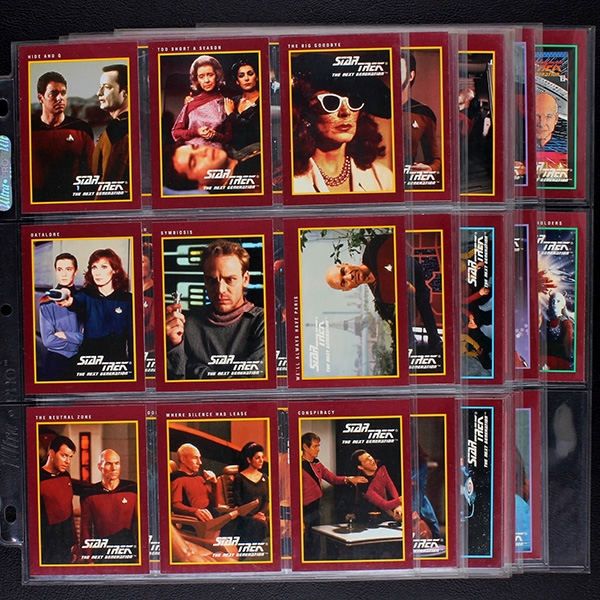 Star Trek TNG 1991 Impel Trading Cards komplett