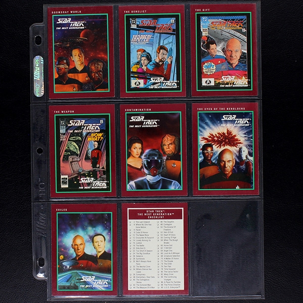 Star Trek TNG 1991 Impel Trading Cards komplett