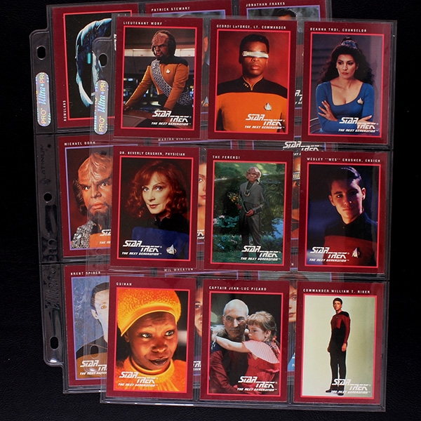 Star Trek TNG 1991 Impel Trading Cards komplett