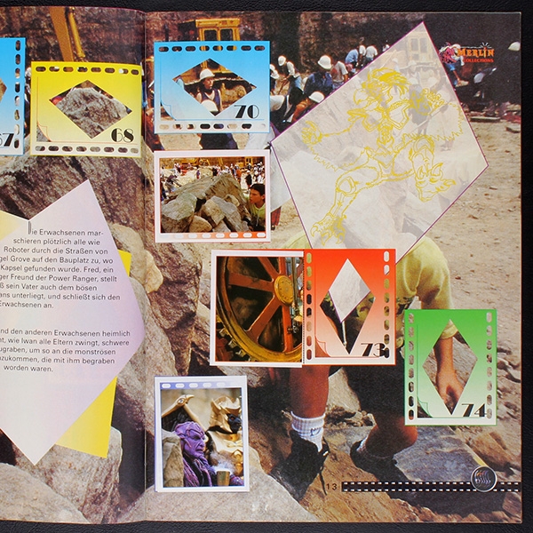 Power Ranger Film Merlin Sticker Album