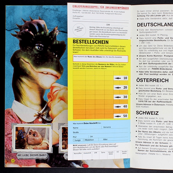 Dinosaurs Panini Sticker Album komplett