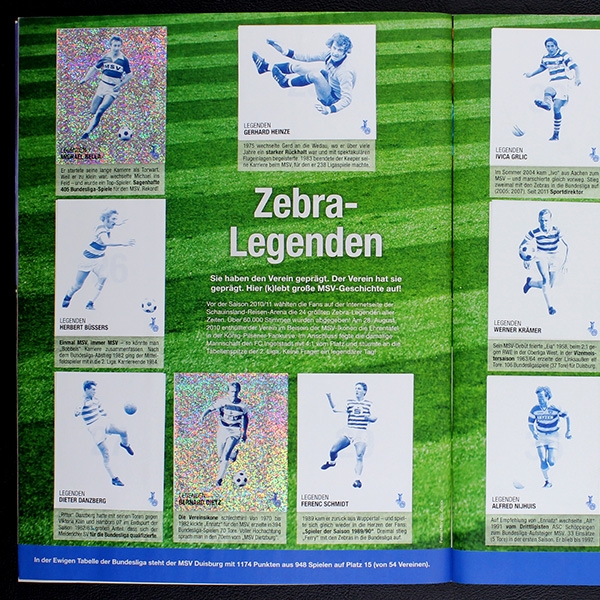 MSV Duisburg 2016 Panini sticker album complete