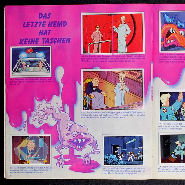 Ghostbusters Panini Sticker Album fast komplett -1