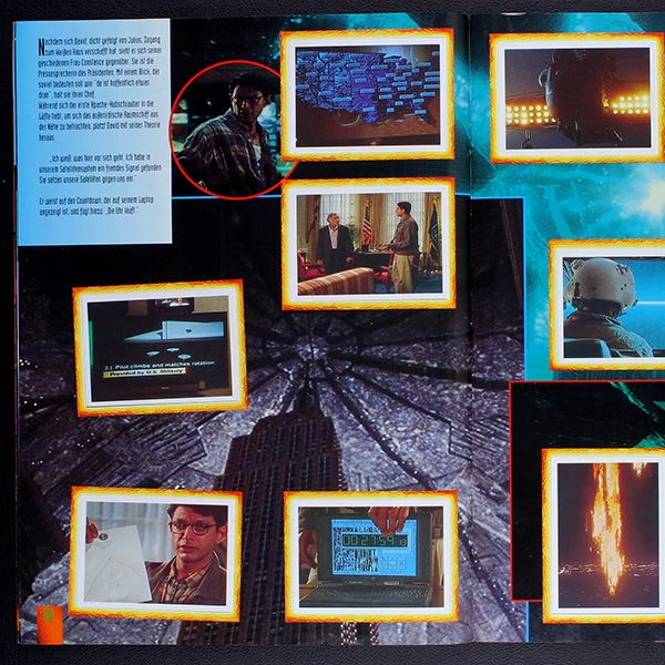 Independence Day Merlin Sticker Album fast komplett -1