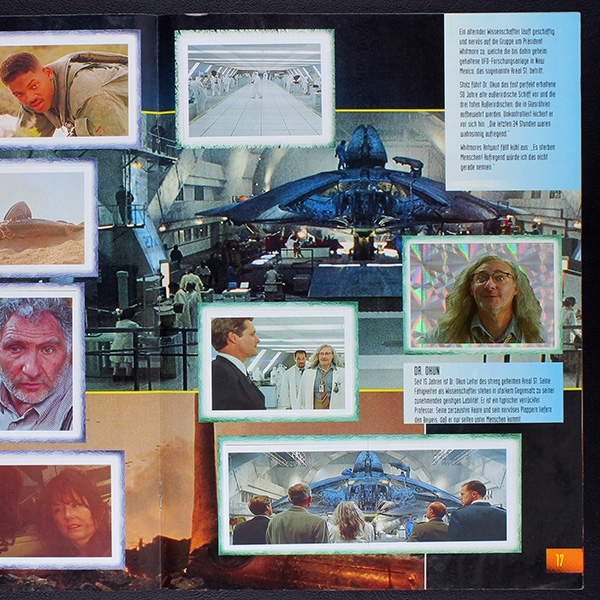 Independence Day Merlin Sticker Album fast komplett -1