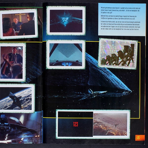 Independence Day Merlin Sticker Album fast komplett -1