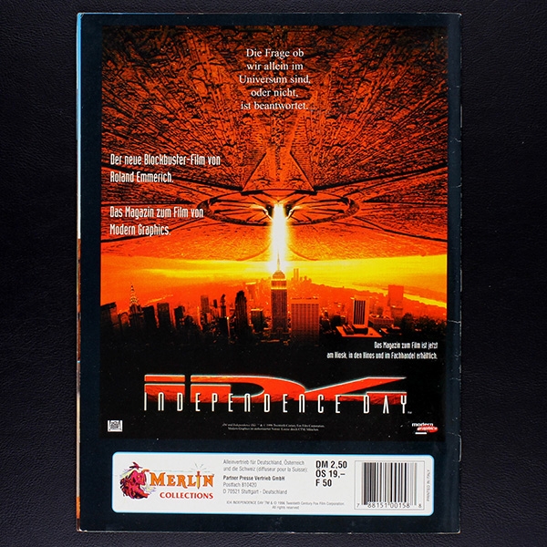 Independence Day Merlin Sticker Album fast komplett -1