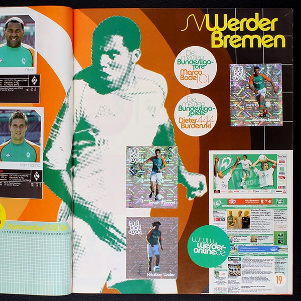 Fußball 2003 Panini Sticker Album komplett