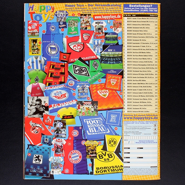 Fußball 2003 Panini Sticker Album komplett