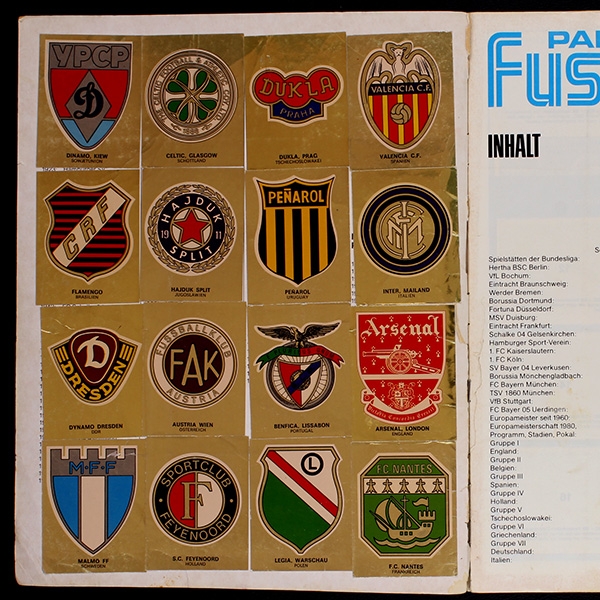 Fußball 80 Panini Sticker Album komplett - schlecht