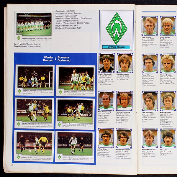 Fußball 80 Panini Sticker Album komplett - schlecht
