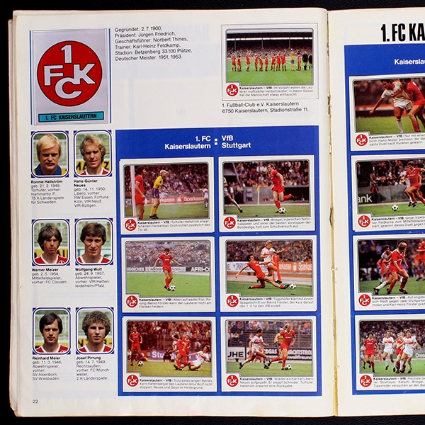 Fußball 80 Panini Sticker Album komplett - schlecht