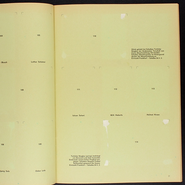 König Fußball 1967 Eikon Sticker Leeralbum