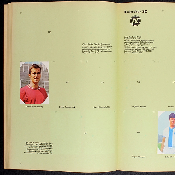 König Fußball 1967 Eikon Sticker Leeralbum