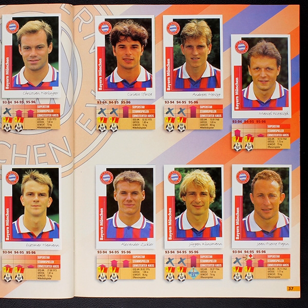 Fußball 96 Panini Sticker Album komplett + Tops Heft