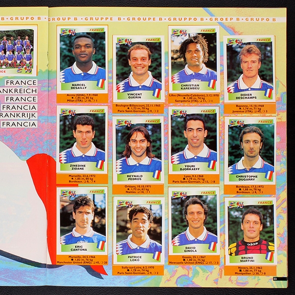 Euro 96 Panini Sticker Album komplett