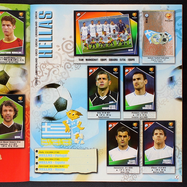 Euro 2004 Panini Sticker Album komplett
