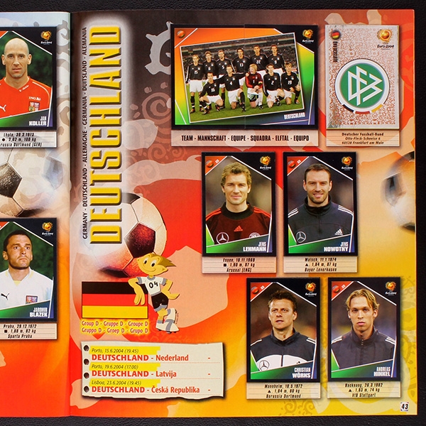 Euro 2004 Panini Sticker Album komplett