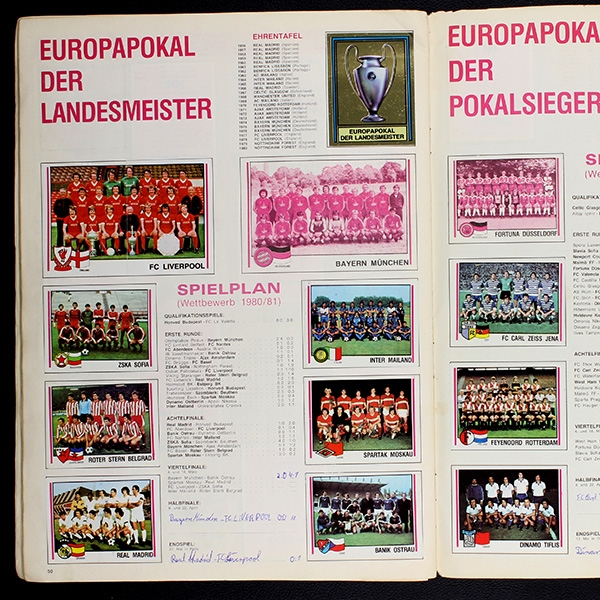 Fußball 81 Panini Sticker Album komplett