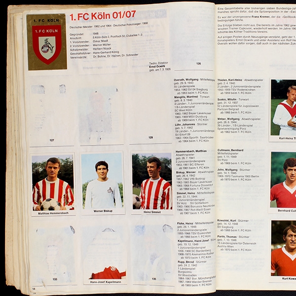 Fußball 70 Bergmann Album teilgefüllt - lesen