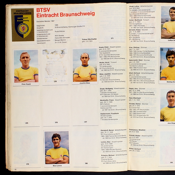 Fußball 70 Bergmann Album teilgefüllt - lesen
