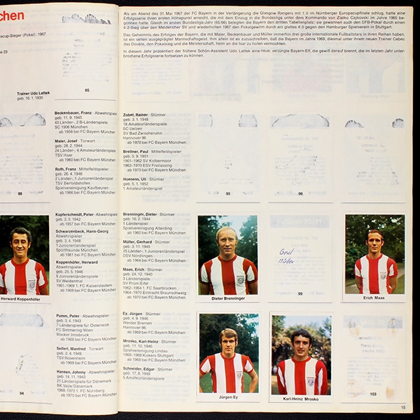 Fußball 70 Bergmann Album teilgefüllt - lesen