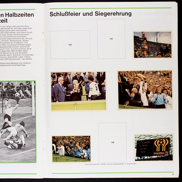 Deutschland Fußball Weltmeister 1974 Bergmann Album teilgefüllt