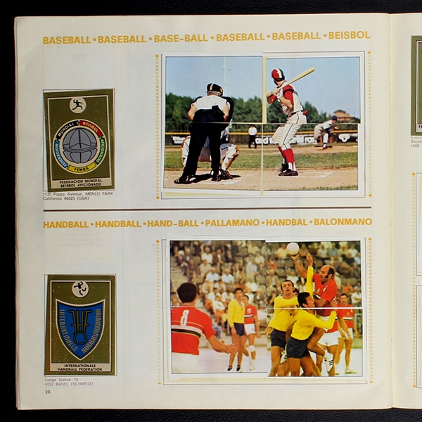 Sport Vedettes Panini Sticker Album komplett - lesen