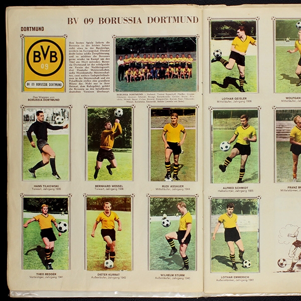 Die neue Bundesliga 1965 Sicker-Verlag Album komplett - Pele