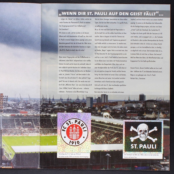 St. Pauli Sammeln! 2011 Panini Sticker Album komplett