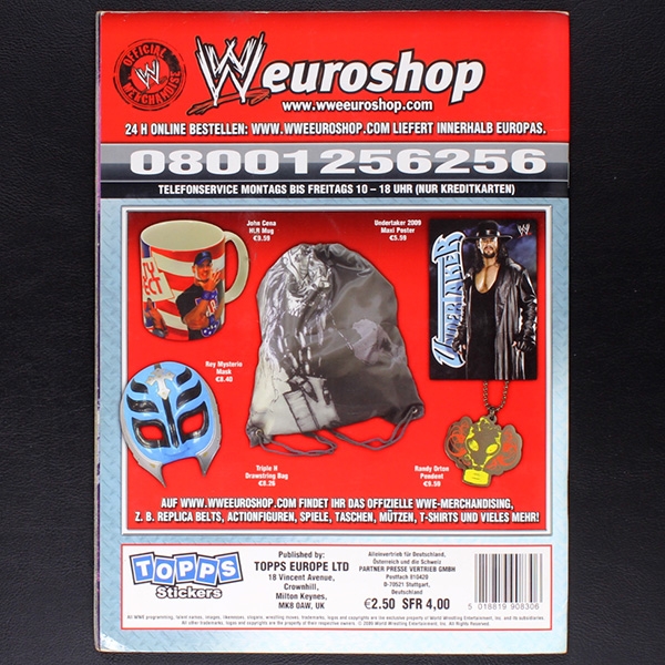 WW Rivals Topps Sticker Album komplett