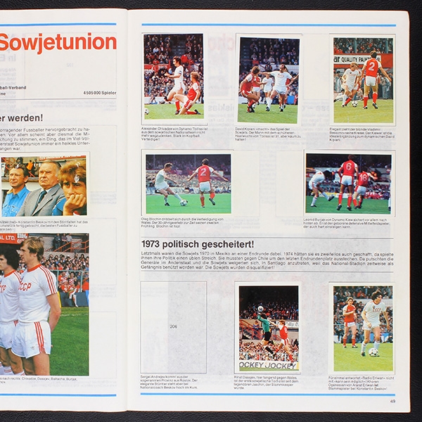 WM 82 Heinerle Sticker Album teilgefüllt