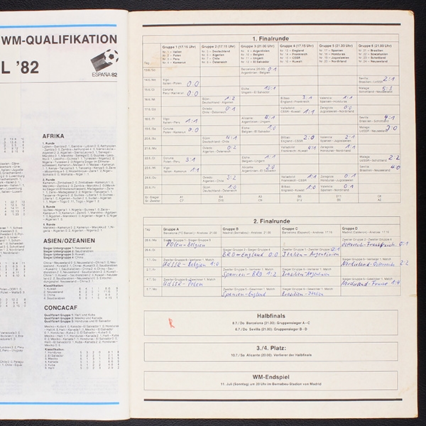 WM 82 Heinerle Sticker Album teilgefüllt