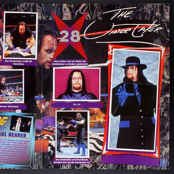WWF Wrestling Merlin album with stickers