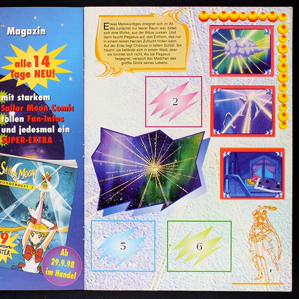 Sailor Moon Neue Serie Merlin Sticker Album teilgefüllt