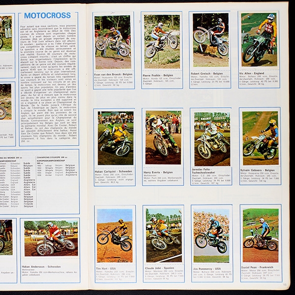 Motor Motos Nimbus Sticker Album komplett