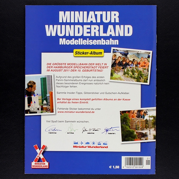 Miniatur Wunderland Panini Sticker Album fast komplett -1