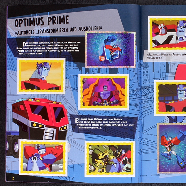 Transformers Panini Sticker Album komplett