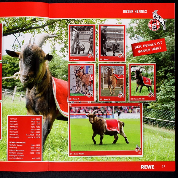 1 FC Köln 2016 REWE Sticker Album komplett
