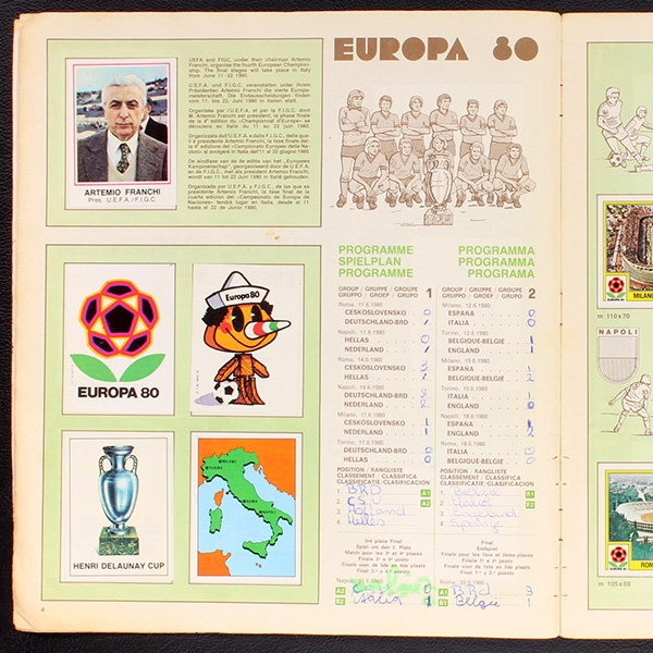 Europa 80 Panini sticker album almost complete -1