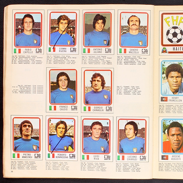 München 74 Panini Sticker Album teilgefüllt - lesen