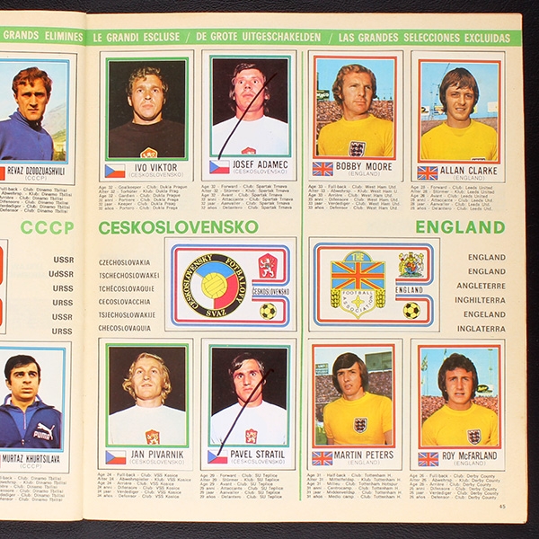 München 74 Panini Sticker Album teilgefüllt - lesen